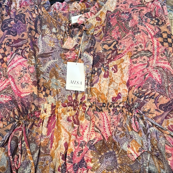 NWT MISA LOS ANGELES llya printed maxi dress size medium - Picture 3 of 13
